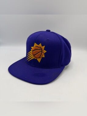 Phoenix Suns Mitchell & Ness Snapback Hat Purple NBA Mens Cap One Size